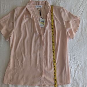 Calvin Klein Pink Fitted Button Down Shirt